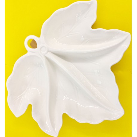 Antipastiera in ceramica foglia