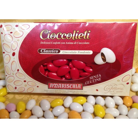 Confetti Cioccolato Fondente Rossi Amarischia